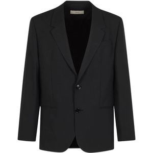 Ami Paris, Heren, Jassen, Zwart, Maat: S Wol,