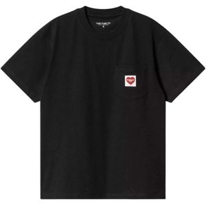 Carhartt Wip, Heren, Tops, Zwart, Maat: L Katoen,