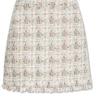 Munthe, Dames, Rokken, Beige, Maat: XS Tweed,