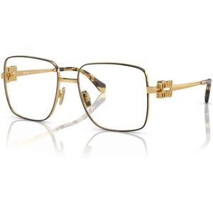 Miu Miu - 51Xv - Bril - Zwart - Metaal - Lensbreedte 54 mm