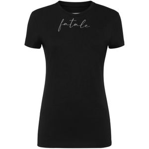 Philipp Plein, Dames, Tops, Zwart, Maat: XS Katoen,