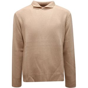 Dondup, Heren, Truien, Beige, Maat: L Wol,