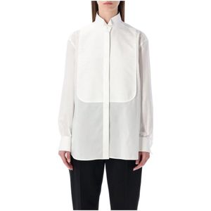 Tom Ford, Dames, Blouses & Shirts, Wit, Maat: XS Katoen,