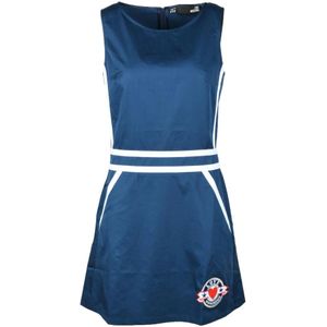 Love Moschino, Dames, Jurken, Blauw, Maat: L Katoen,