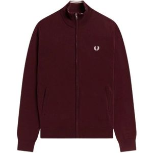 Fred Perry, Heren, Sweatshirts & Hoodies, Rood, Maat: S Katoen,