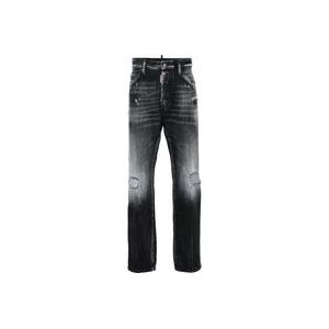 Dsquared2 Zwarte Jeans 642 Jean , Black , Heren , Maat: S