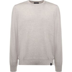 Fay, Heren, Truien, Grijs, Maat: 2XL Wol,
