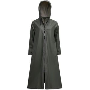 Stutterheim - Mosebacke Long Lightweight Zip - Regenjas - Groen
