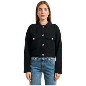 Hugo, Dames, Jassen, Zwart, Maat: S Viscose,