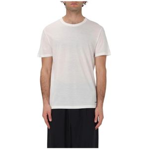 Jil Sander, Heren, Tops, Wit, Maat: M Linnen,