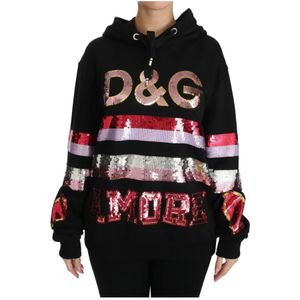 Dolce & Gabbana - Hoodie - Zwart - Katoen