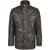 Bugatti - Budavid - Leren Parka Jas - Zwart - Heren