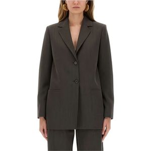 Moschino, Dames, Jassen, Grijs, Maat: XS Wol,