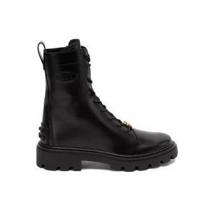 Tod's Stijlvolle Veterschoenen , Black , Dames , Maat: 39 EU