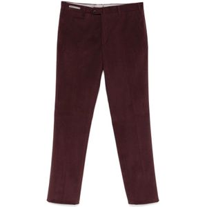 Corneliani, Heren, Broeken, Rood, Maat: 2XL Katoen,