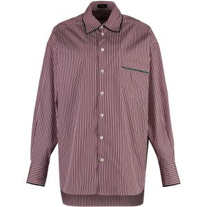 Etro, Dames, Blouses & Shirts, Rood, Maat: XS Katoen,