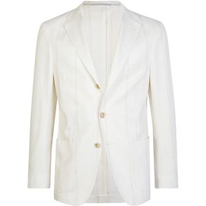 Eleventy, Heren, Jassen, Wit, Maat: M Katoen,