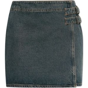 Samsøe Samsøe, Dames, Rokken, Blauw, Maat: XS Denim,