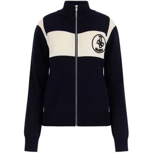 Guess, Dames, Sweatshirts & Hoodies, Blauw, Maat: S