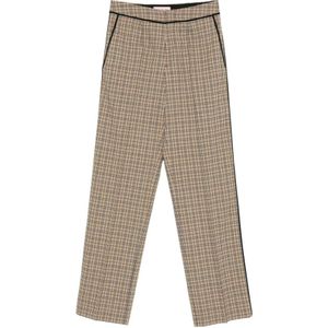 Iceberg, Dames, Broeken, Beige, Maat: L Wol,