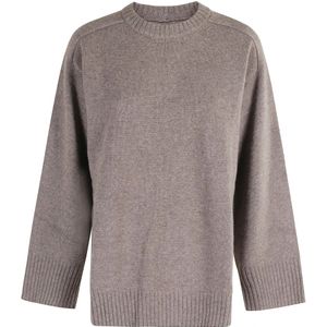 Loulou Studio, Dames, Truien, Grijs, Maat: S Wol,