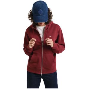 Gant, Heren, Sweatshirts & Hoodies, Rood, Maat: XL Katoen,