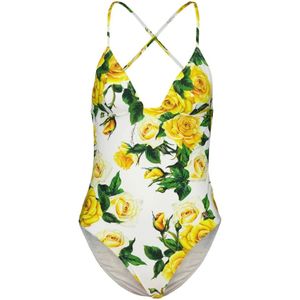 Dolce & Gabbana, Dames, Badkleding, Veelkleurig, Maat: M Spandex,