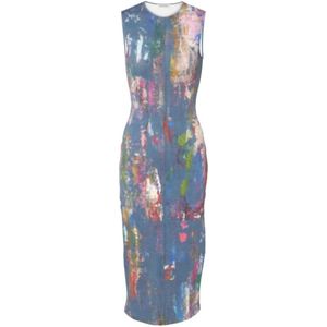 Acne Studios, Dames, Jurken, Veelkleurig, Maat: S Katoen,