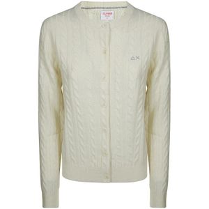 Sun68, Dames, Truien, Beige, Maat: L