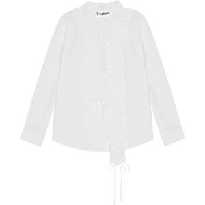 Opéra Sport, Dames, Blouses & Shirts, Wit, Maat: XS Katoen,