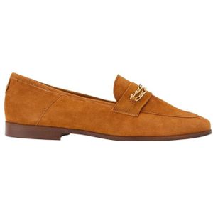 Cosmoparis - Verine - Loafers - Bruin - Tunit - Gouden Kettingdetail