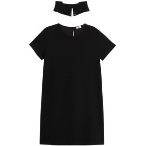 Oltre, Dames, Jurken, Zwart, Maat: S Tweed,