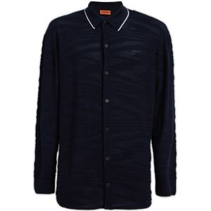 Missoni, Heren, Overhemden, Zwart, Maat: L