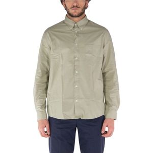 A.p.c., Heren, Overhemden, Groen, Maat: M Katoen,