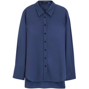 Joseph, Dames, Blouses & Shirts, Blauw, Maat: M
