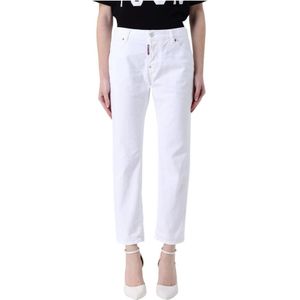 Dsquared2, Dames, Jeans, Wit, Maat: S
