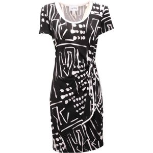 Joseph Ribkoff, Dames, Jurken, Zwart, Maat: S Spandex,