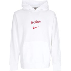 Nike, Heren, Sweatshirts & Hoodies, Wit, Maat: XL Katoen,