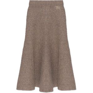 Burberry, Dames, Rokken, Beige, Maat: M Wol,
