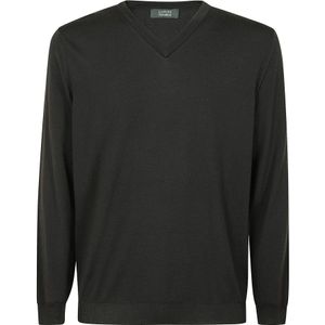 Zanone, Heren, Truien, Groen, Maat: 2XL Wol,