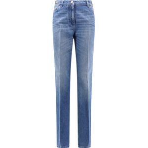 Versace, Dames, Jeans, Blauw, Maat: W26 Katoen,