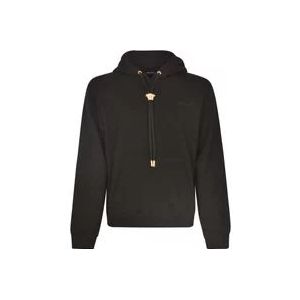 Versace Zwarte Medusa Head Sweatshirt , Black , Heren , Maat: L