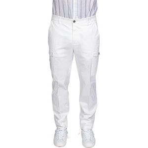 Peserico, Heren, Broeken, Wit, Maat: M Katoen,