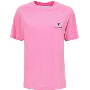 Chiara Ferragni Collection, Dames, Tops, Roze, Maat: 2XS