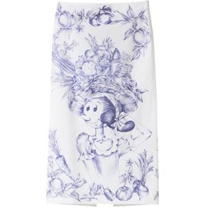 Moschino, Dames, Rokken, Veelkleurig, Maat: M Katoen,