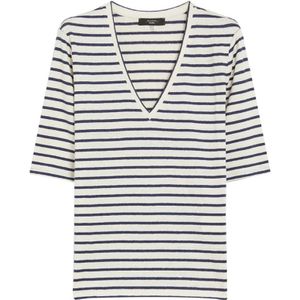 Weekend Max Mara, Dames, Tops, Veelkleurig, Maat: XS Linnen,