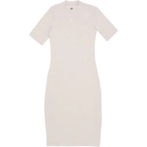 Nike - Essential Midi Jurk - Beige - Dames - Streetwear