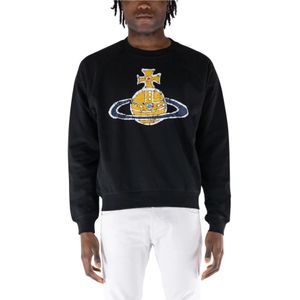 Vivienne Westwood, Heren, Sweatshirts & Hoodies, Zwart, Maat: S Katoen,