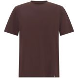 Boggi Milano - T-shirt - Bruin - Heren - Stretch Supima-katoen