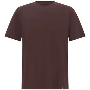 Boggi Milano - T-shirt - Bruin - Heren - Stretch Supima-katoen